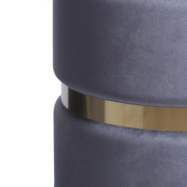 Pouf contenitore in velluto con coperchio - immagine 16