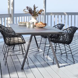 Tavolo SWING L220 cm + 4 Sedie RAGODEX nero